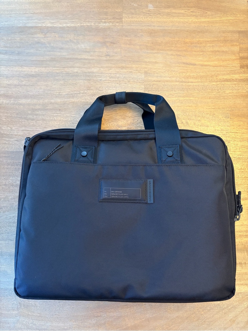 NWT Dagne Dover Unisex Black Laptop Briefcase Bag - Minimal Design